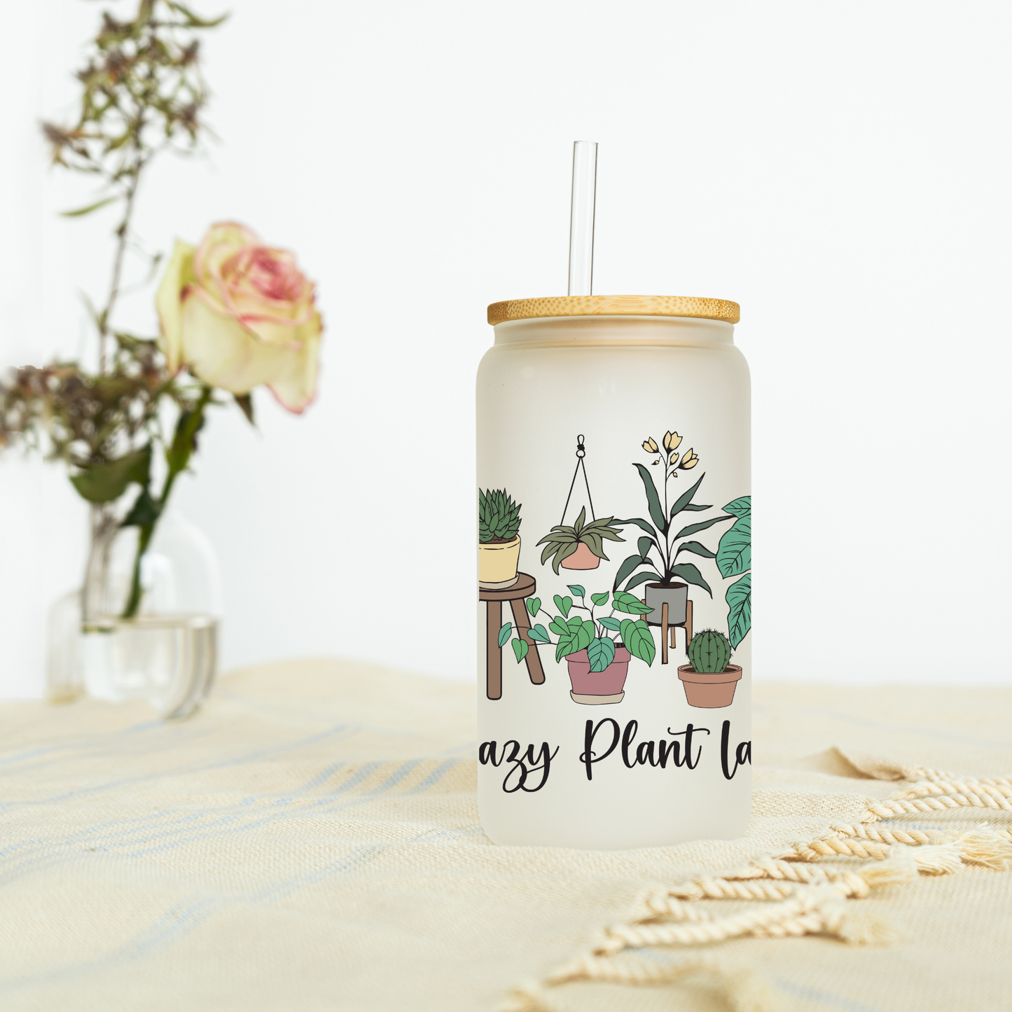 Crazy Plant Lady Libbey Glass, Mug, or Tote Bag