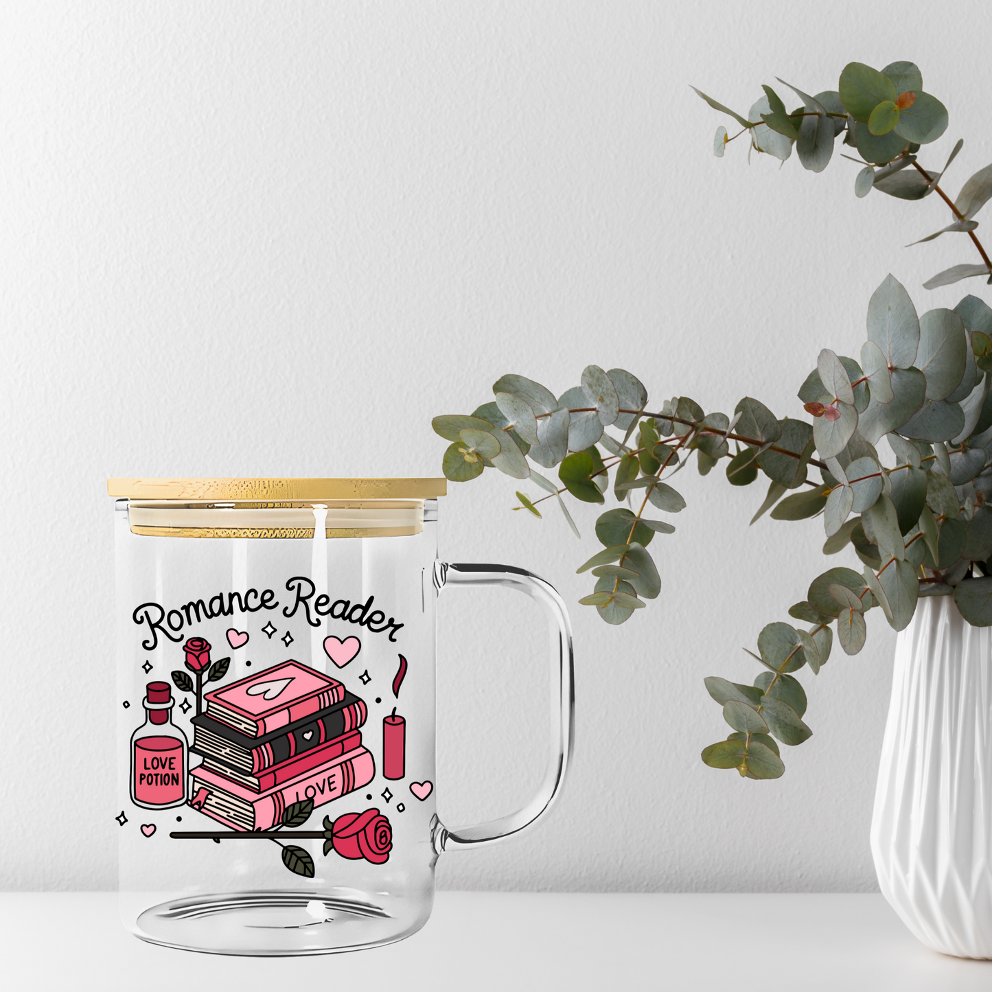 Romance Reader Libbey Glass, Mug, or Tote Bag