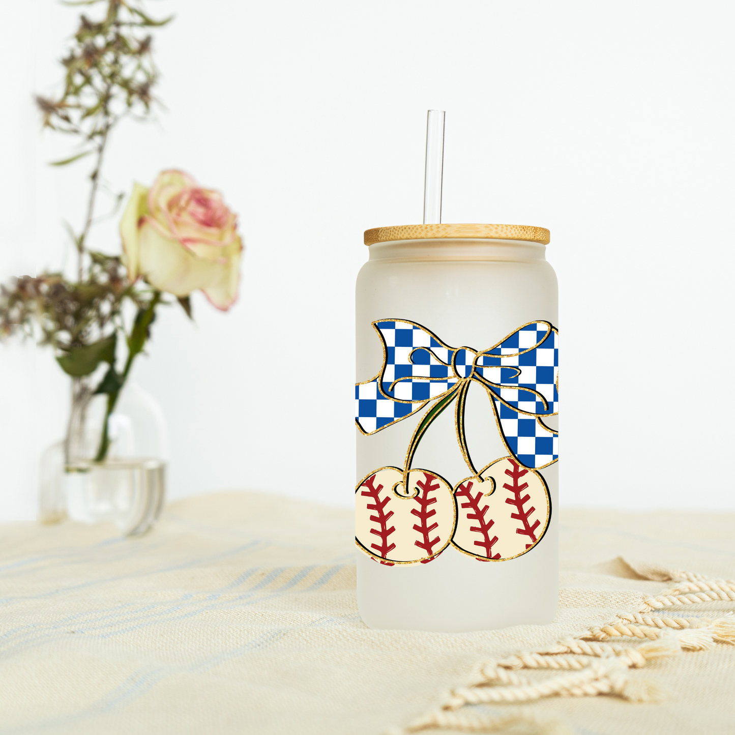 Baseball Cherry Coquette Libbey Glass, Mug, or Tote Bag