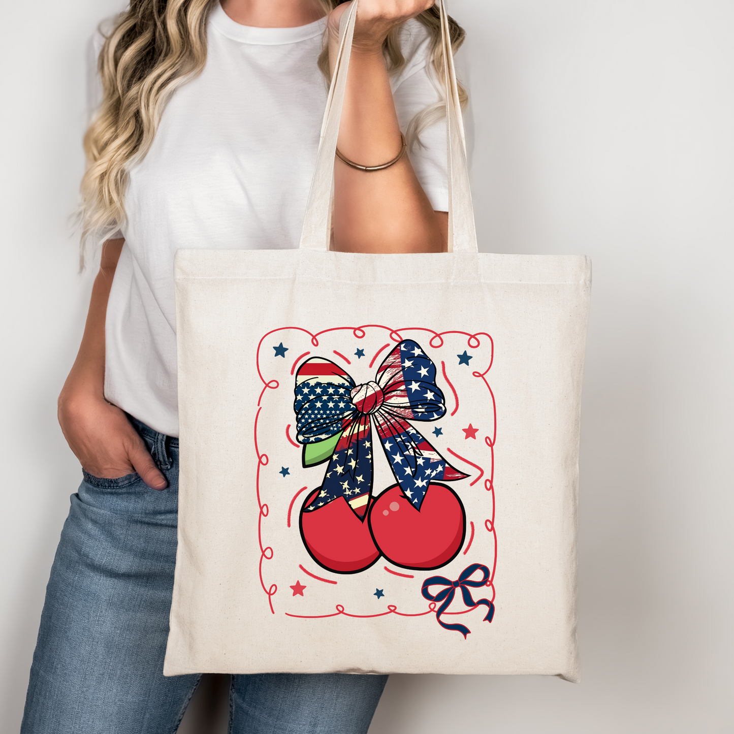 Fourth Of July Coquette Cherry Libbey Glass, Mug, or Tote Bag