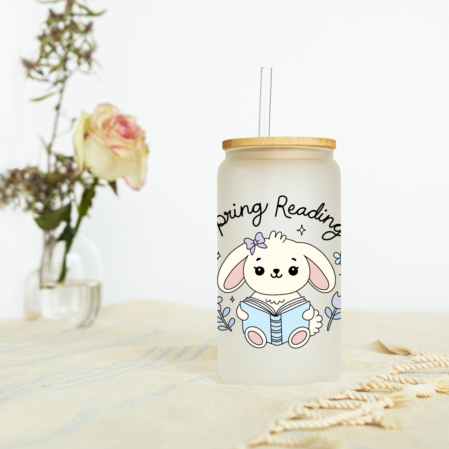 Spring Reading Libbey Glass, Mug, or Tote Bag