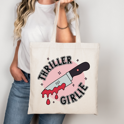 Thriller Girlie Knife Libbey Glass, Mug, or Tote Bag