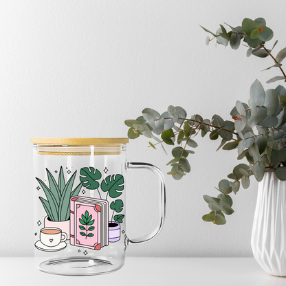 Books Flowers Tea Libbey Glass, Mug, or Tote Bag
