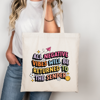 All Negative Vibes Will Be Returned to Sender Libbey Glass, Mug, or Tote Bag