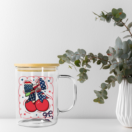 Fourth Of July Coquette Cherry Libbey Glass, Mug, or Tote Bag