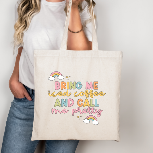 Bring Me Iced Coffee and Call me Pretty Libbey Glass, Mug, or Tote Bag