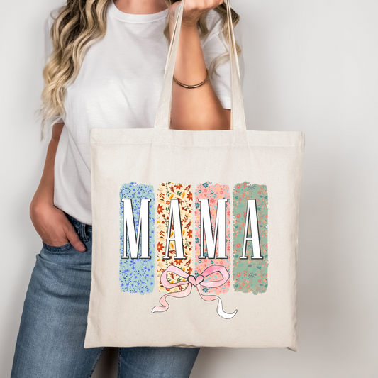 Mama Flowers Bow Libbey Glass, Mug, or Tote Bag